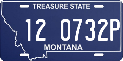 MT license plate 120732P