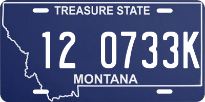 MT license plate 120733K