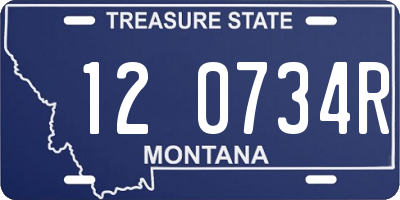 MT license plate 120734R