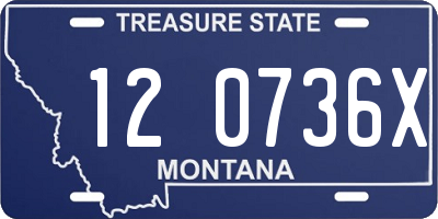 MT license plate 120736X