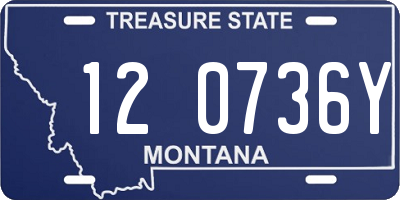 MT license plate 120736Y