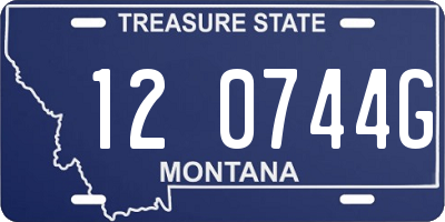 MT license plate 120744G