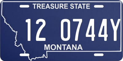 MT license plate 120744Y