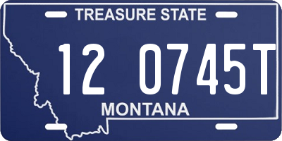 MT license plate 120745T