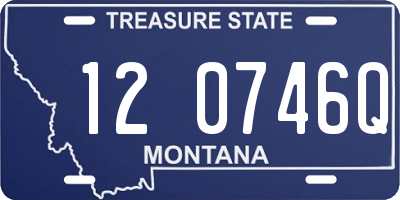 MT license plate 120746Q