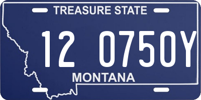 MT license plate 120750Y