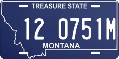 MT license plate 120751M