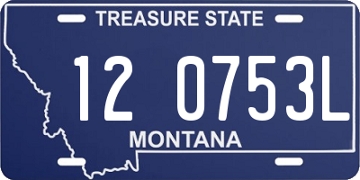 MT license plate 120753L