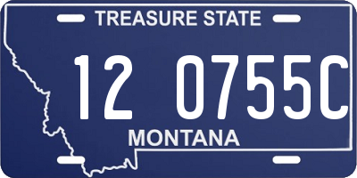 MT license plate 120755C