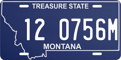 MT license plate 120756M