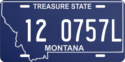 MT license plate 120757L