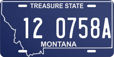 MT license plate 120758A