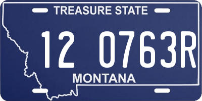 MT license plate 120763R
