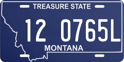 MT license plate 120765L