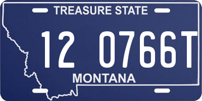 MT license plate 120766T