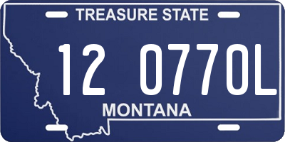 MT license plate 120770L