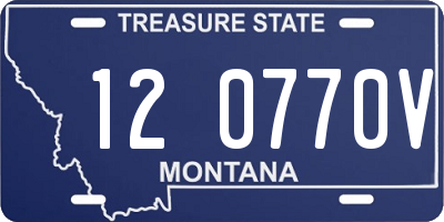 MT license plate 120770V