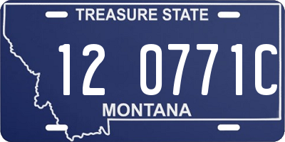 MT license plate 120771C