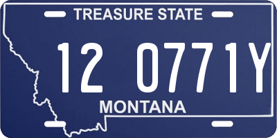MT license plate 120771Y