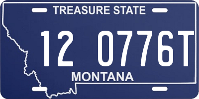 MT license plate 120776T