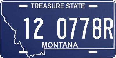 MT license plate 120778R