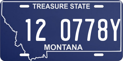 MT license plate 120778Y