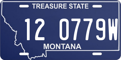 MT license plate 120779W