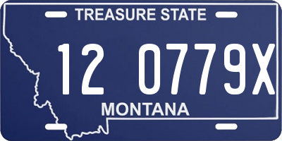 MT license plate 120779X