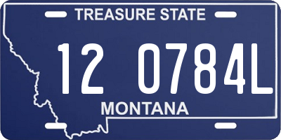MT license plate 120784L