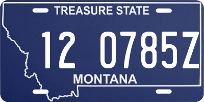 MT license plate 120785Z