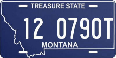 MT license plate 120790T