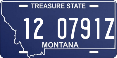 MT license plate 120791Z