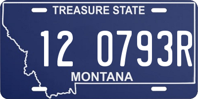 MT license plate 120793R