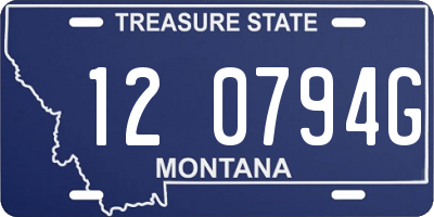 MT license plate 120794G