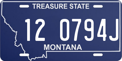 MT license plate 120794J