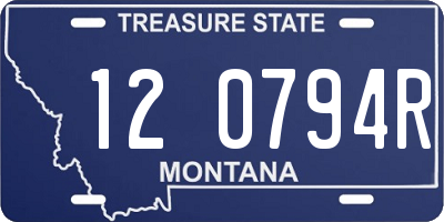 MT license plate 120794R