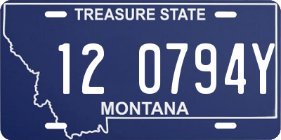 MT license plate 120794Y