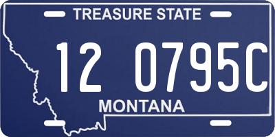 MT license plate 120795C