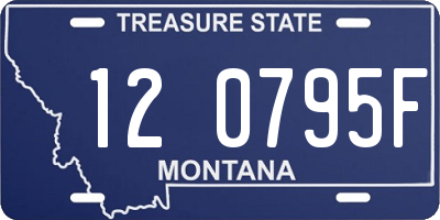 MT license plate 120795F