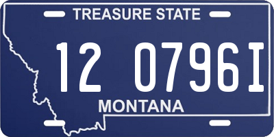 MT license plate 120796I