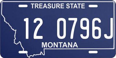 MT license plate 120796J