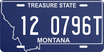 MT license plate 120796T