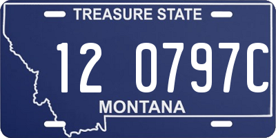 MT license plate 120797C
