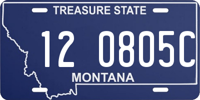 MT license plate 120805C