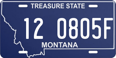MT license plate 120805F