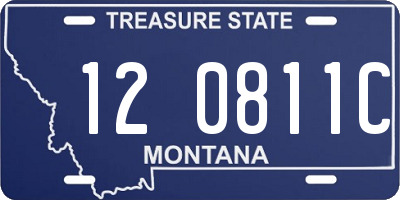 MT license plate 120811C