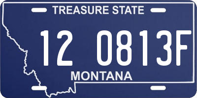 MT license plate 120813F