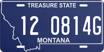 MT license plate 120814G