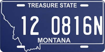 MT license plate 120816N
