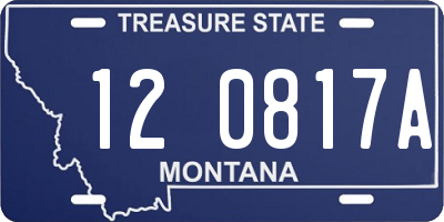MT license plate 120817A